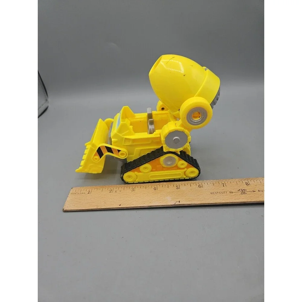 Paw Patrol The Movie Rescue Pups Rubble Figure Deluxe Bulldozer Vehicle Toy